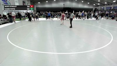 125-129.9 lbs Champ. Round 1 - Kasen Potts, Team Idaho Wrestling Club vs Noah Stingley, Central Indiana Academy Of Wrestling
