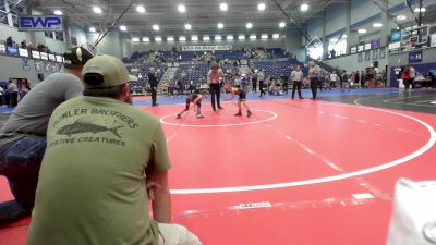 52 lbs 2nd Place - Beckett Steele, Prairie Grove Youth Wrestling vs Kelson Dees, Arkansas
