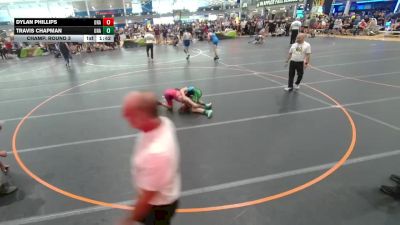 106 lbs Champ. Round 3 - Travis Chapman, Unattached vs Dylan Phillips, Unattached