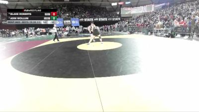 Boys 1B/2B 215 Cons. Round 3 - Blake Roberts, Rainier vs Adin Wollum, North Beach