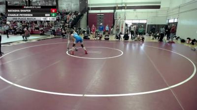 110 lbs 3rd Place Match - Natasha Shafer vs Charlie Petersen, Minnesota