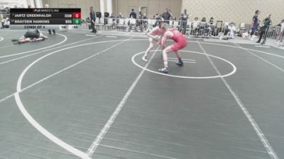 113 lbs Consi Of 4 - Jantz Greenhalgh, Champions WC vs Brayden Hankins, Wright Wrestling Academy