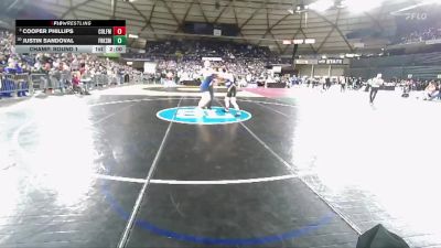 Boys 1B/2B 126 Champ. Round 1 - Cooper Phillips, Colfax vs Justin Sandoval, Forks