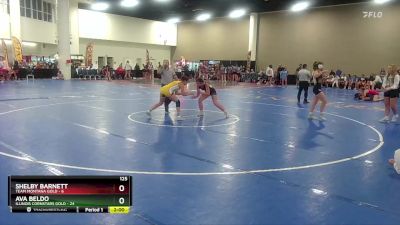 125 lbs Round 4 (8 Team) - Shelby Barnett, Team Montana Gold vs Ava Beldo, Illinois Cornstars Gold