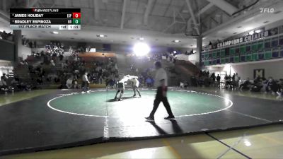 165 lbs 1st Place Match - Bradley Espinoza, Brea Olinda vs James Holiday, Esperanza