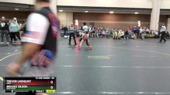 65 lbs Quarterfinal - Brooks Gilson, Ohio Gold vs Trevor Lindquist, Ares