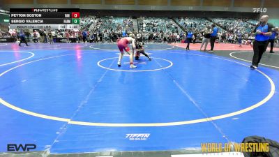 125 lbs Quarterfinal - Peyton Boston, Van Buren Matdawgs vs Sergio Valencia, Farmersville