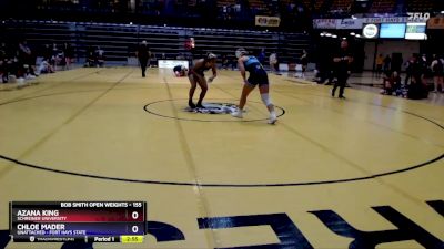 155 lbs Quarterfinal - Azana King, Schreiner University vs Chloe Mader, Unattached - Fort Hays State