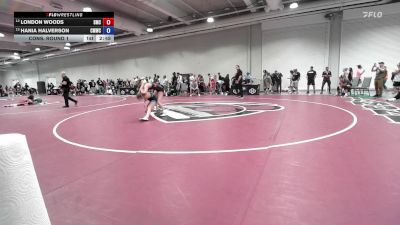 Senior Women Freestyle FS - 59 lbs Cons. Round 1 - London Woods, Spartan Mat Club vs Hania Halverson, Colorado Mesa Wrestling Club