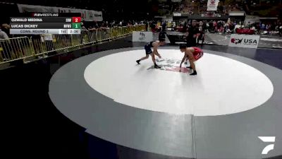 Cons. Round 2 - Ozwald Medina, Spring Hills Wrestling vs Lucas Dickey, McKinleyville Freestyle Wrestling Club