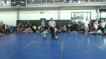 43 lbs Round Of 16 - Jude McFarland, UNATTACHED vs Chance Thornton, Franklin County Youth Wrestling