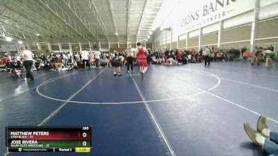 265 lbs Round 1 (4 Team) - Matthew Peters, Utah Black vs Jose Rivera, Salem Elite Wrestling