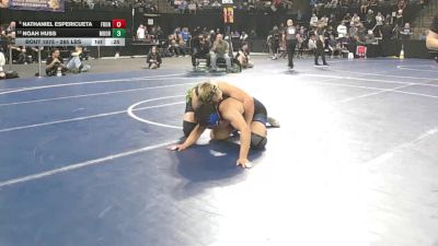 285 lbs Consi Of 4 - Nathaniel Espericueta, Frontier (CS) vs Noah Huss, Moorpark (SS)