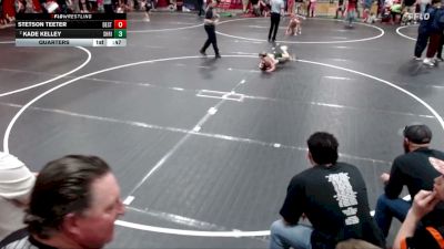56 lbs Quarters - Stetson Teeter, Declo Stingers vs Kade Kelley, Shootbox Rigby