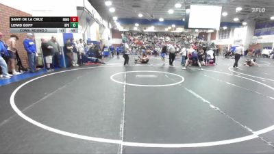 157 lbs Cons. Round 3 - Santi De La Cruz, Redondo Union vs Lewis Goff, Newport Harbor