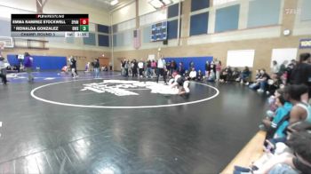 125lbs Champ. Round 3 - Reinalda Gonzalez, Davis (Girls) vs Emma Ramirez Stockwell, Spanaway Lake (Girls)