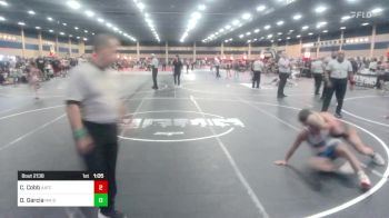 130 lbs Semifinal - Carson Cobb, AATC (All American TC) vs Diego Garcia, NM BadBoyz