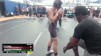 72 lbs Round 5 (8 Team) - Ty O`Dell, Glasgow Wrestling Academy vs Grayson Marchbank, Charlotte