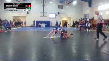 Girls 114 lbs Cons. Semi - Lydia Ashcraft, Vancleave High School vs Emersyn Chase, St. Martin High School Girls