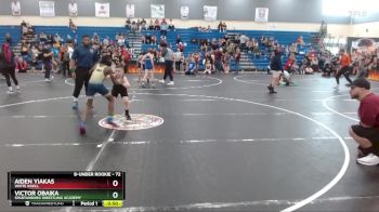 72 lbs Round 2 - Victor Obaika, Spartanburg Wrestling Academy vs Aiden Yiakas, White Knoll