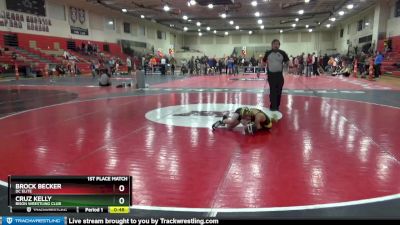 60 lbs 1st Place Match - Brock Becker, DC Elite vs Cruz Kelly, Bison Wrestling Club