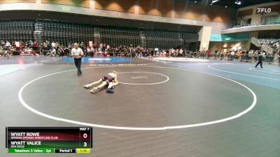 102-113 lbs Round 1 - Wyatt Rowe, Spanish Springs Wrestling Club vs Wyatt Valice, USA GOLD