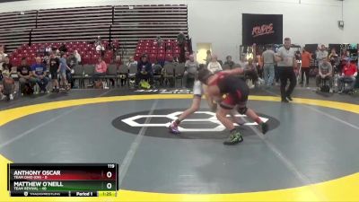 119 lbs Placement Matches (8 Team) - Matthew O`Neill, Team Revival vs Anthony Oscar, Team Ohio (OH)