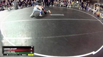 80 lbs Round 3 (4 Team) - Hayden Berg, South Dakota Thunder vs Cayden Scharf, North Dakota 1