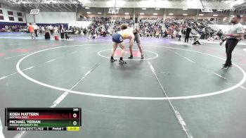 285 lbs Champ. Round 1 - Michael Yerian, Marian University (IN) vs Koen Mattern, Hastings (Neb.)