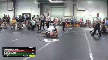 195 lbs Round 3 (3 Team) - Tomas Brooker, Palmetto State Wrestling Academy Gold vs Eason Martin, Storm B