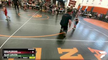 53-56 lbs Semifinal - Blake Carlton, Greybull Basin Athletic Club vs Deklan Brown, Greybull Basin Athletic Club