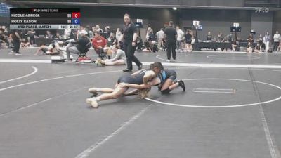 110 lbs 3rd Place Match - Nicole Abregl, Unattached vs Holly Eason, Unattached