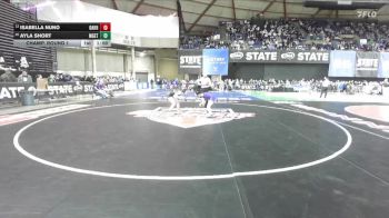 Girls 3A 105 lbs Champ. Round 1 - Isabella Nuno, Oak Harbor (Girls) vs Ayla Short, Marysville Getchell (Girls)