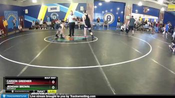 126 White Semifinal - Carson Greenier, Hagerty vs Jedidiah Brown, Buchholz