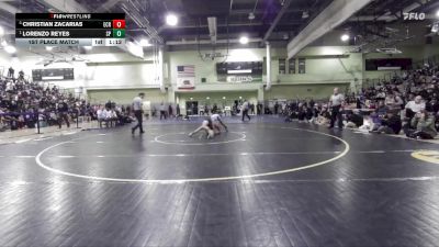 106 lbs 1st Place Match - Lorenzo Reyes, SAN PEDRO vs Christian Zacarias, El Camino Real