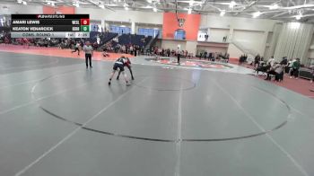 125 lbs Cons. Round 1 - Keaton Venarcick, Penn State Behrend vs Amari Lewis, Wesleyan (CT)