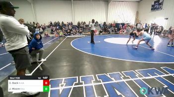 80 lbs Semifinal - Dawson Back, R.A.W. vs Jett Moore, Collinsville Cardinal Youth Wrestling