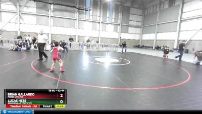 42-44 lbs Round 2 - Lucas Hess, Grangeville Youth WC vs Brian Gallardo, Moses Lake WC