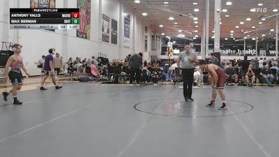 122 lbs Quarterfinal - Anthony Valls, Mat Assassins Red - HSC vs Max Berman, Team Shutt Garnett Trained - HSC