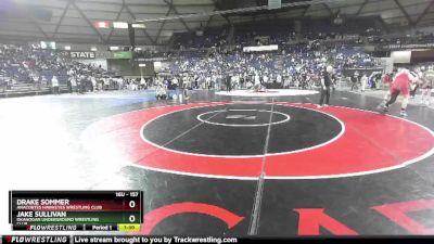 157 lbs Quarterfinal - Drake Sommer, Anacortes Hawkeyes Wrestling Club vs Jake Sullivan, Okanogan Underground Wrestling Club