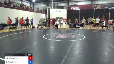 57 kg Round Of 64 - Alan Koehler, Nebraska Wrestling Training Center vs Brady Pruett, Pennsylvania RTC