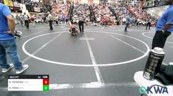 100 lbs Quarterfinal - BRODERICK PERKINS, Team Tulsa Wrestling Club vs Holden Miller, Miami Takedown Club