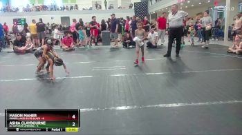 44 lbs Round 4 (10 Team) - Mason Maher, Finger Lakes Elite Black vs Ashia Claybourne, U2 Upstate Uprising