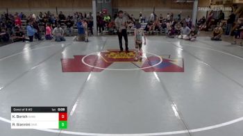Consi Of 8 #2 - Kasen Borich, Sunbury vs Ryan Giannini, Dingmans Ferry