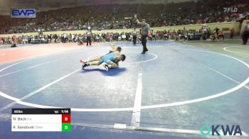 80 lbs Quarterfinal - Noah Back, R.a.w. vs Rylan Sandoval, Cowboy Wrestling Club