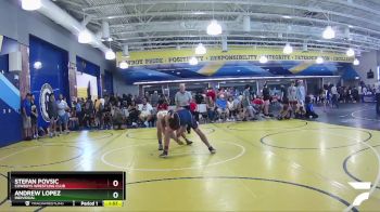 157 lbs Champ. Round 2 - Andrew Lopez, Individual vs Stefan Povsic, Cowboys Wrestling Club