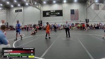 98 lbs Placement (4 Team) - Liam Rose, Mavericks vs Isaiah Washington, Get Fit