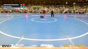 100 lbs Consi Of 8 #2 - Chrstopher Stsiapanau, Roundtree Wrestling Academy vs Zeek Buchan, Sherman Challengers