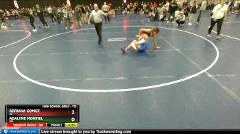 112 lbs Cons. Round 3 - Adalyne Montiel, WA vs Adriana Gomez, AZ