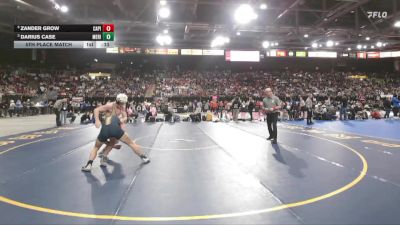 6A 144 lbs 5th Place Match - Zander Grow, Capital vs Darius Case, Meridian
